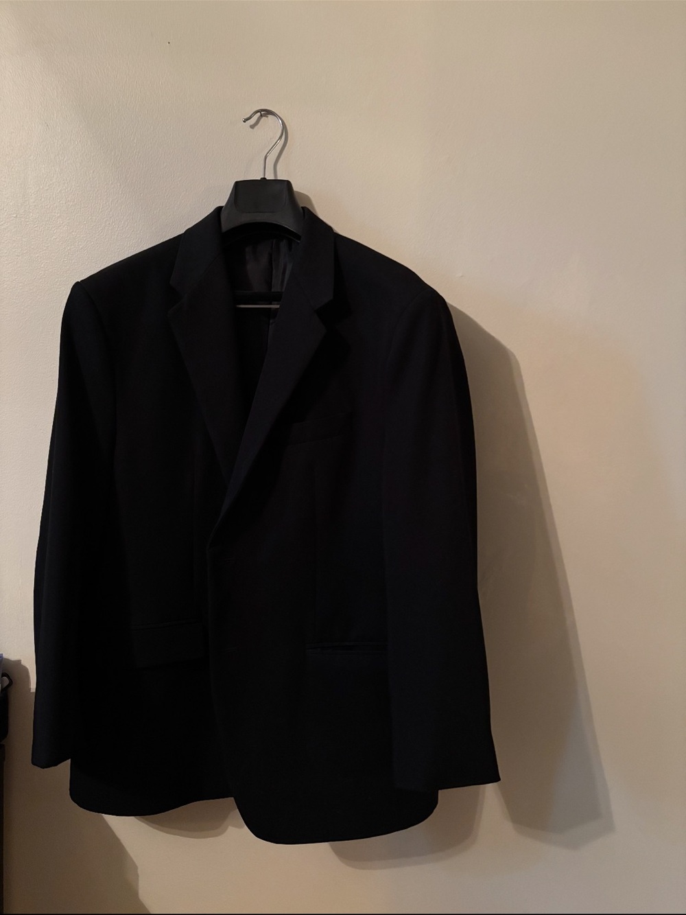 Zara Men's Dark Black Single 2 piece suit